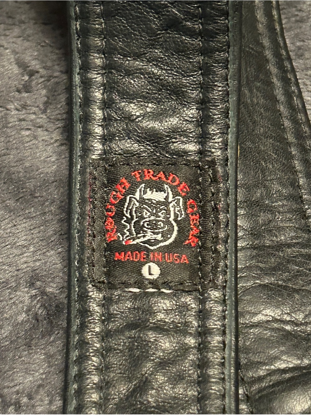 Men’s Black Leather Harness - Made in USA